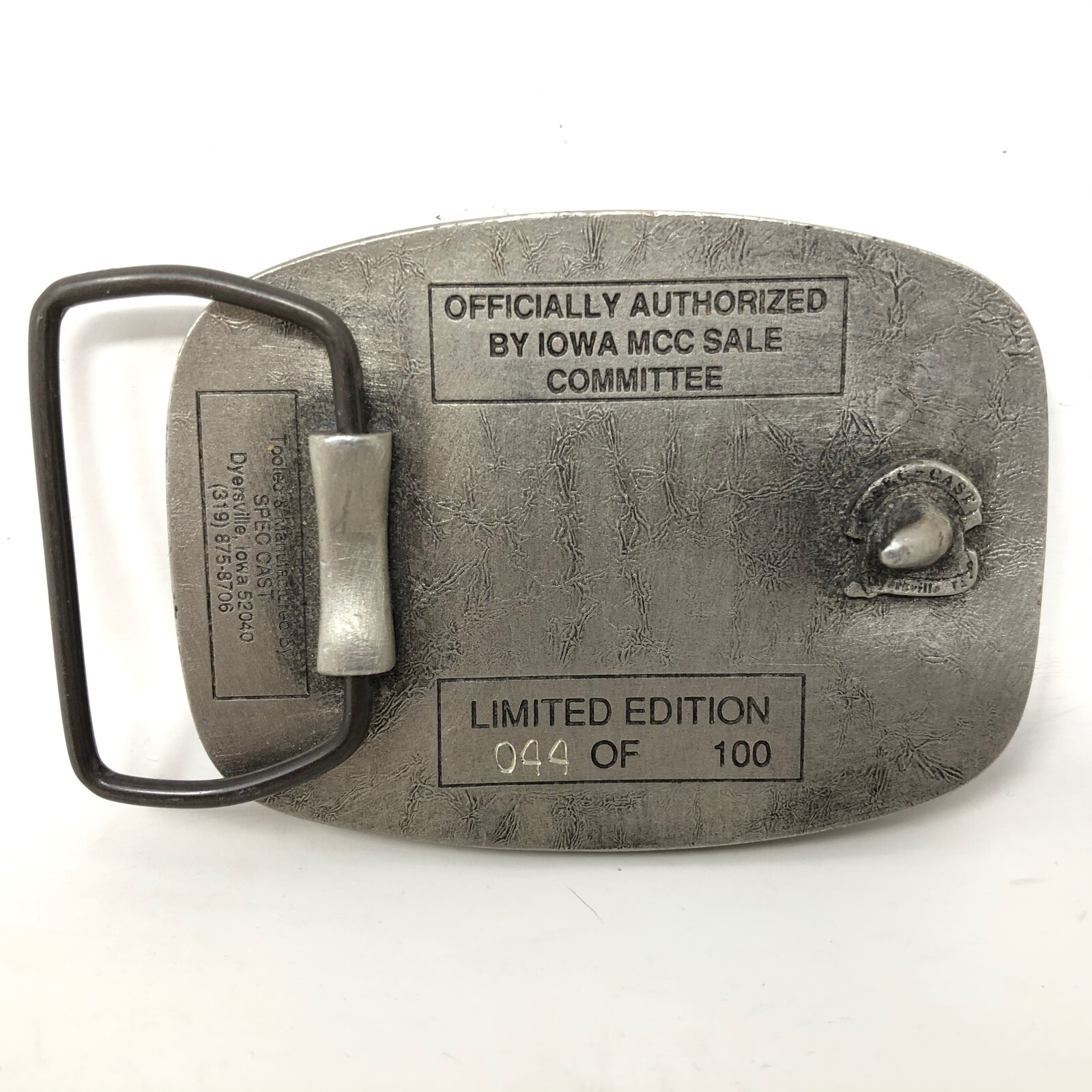VTG 17th Iowa Annual MCC Relief Sale 1996 Belt Buckle Mennonite Christian Help