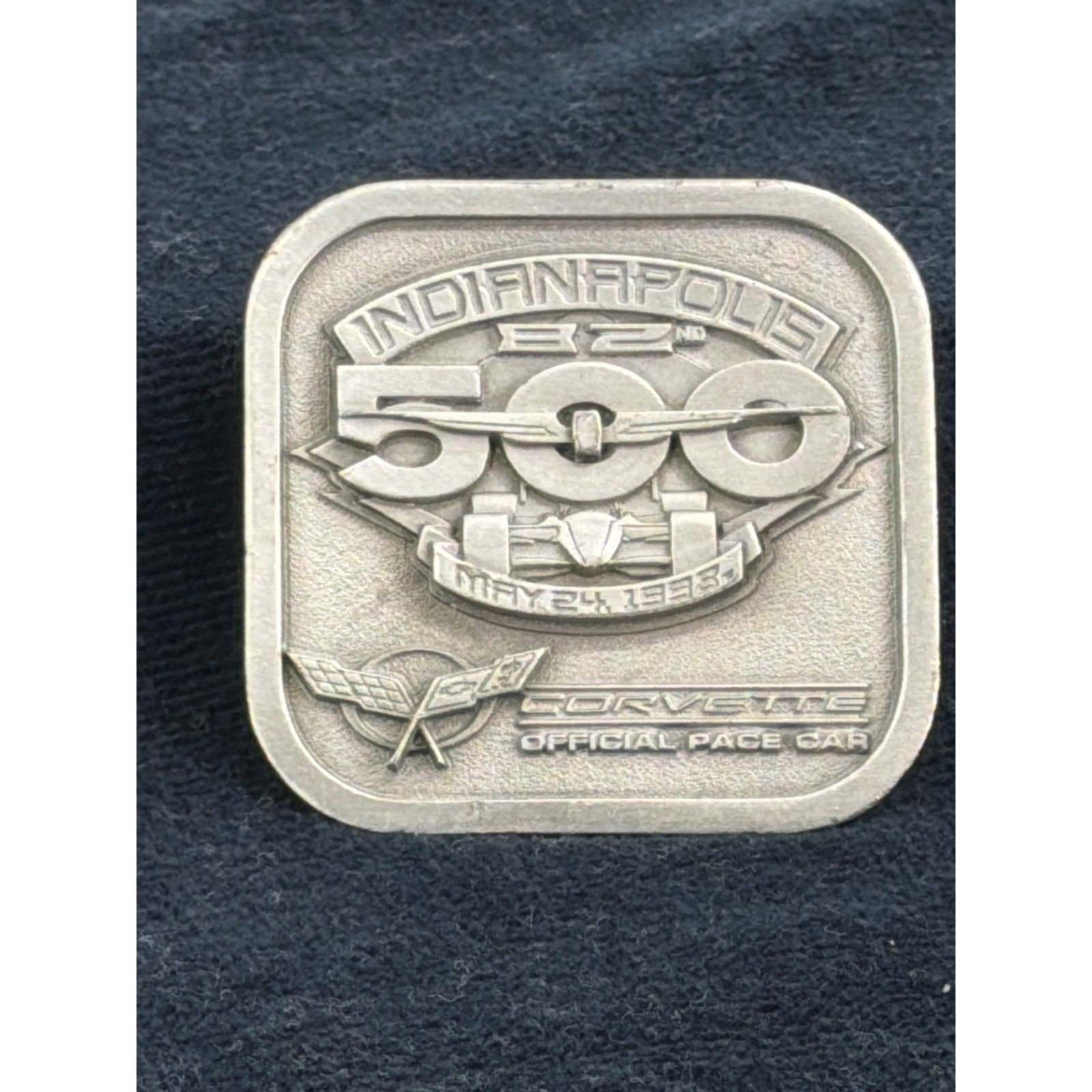 Vtg 1998 Indianapolis 500 Corvette Pace Car Belt Buckle Siskiyou Limited 100/500