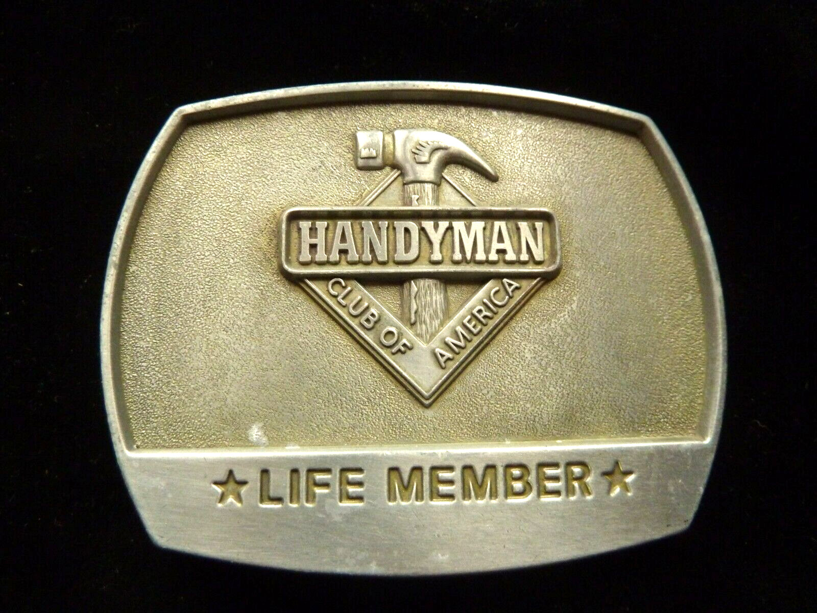Vintage Handyman Club Of America Life Member Belt Buckle 1996