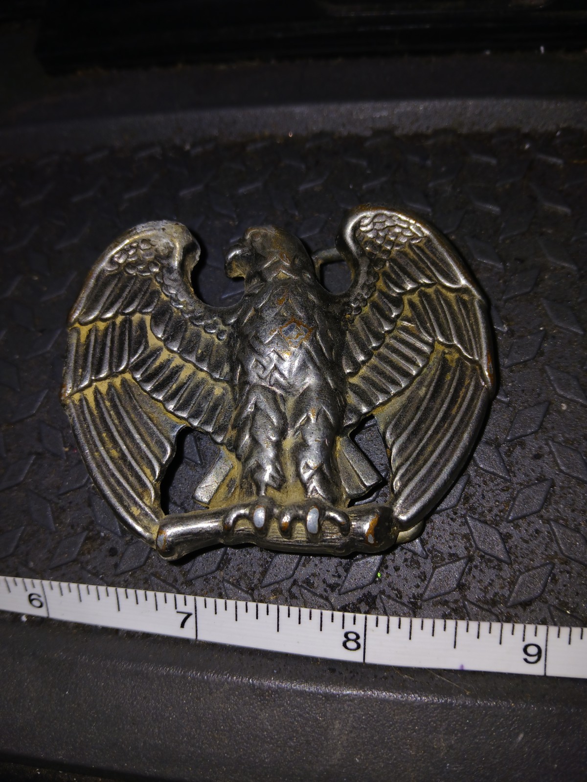 Vintage Avon Pewter Tone Metal Eagle Belt Buckle