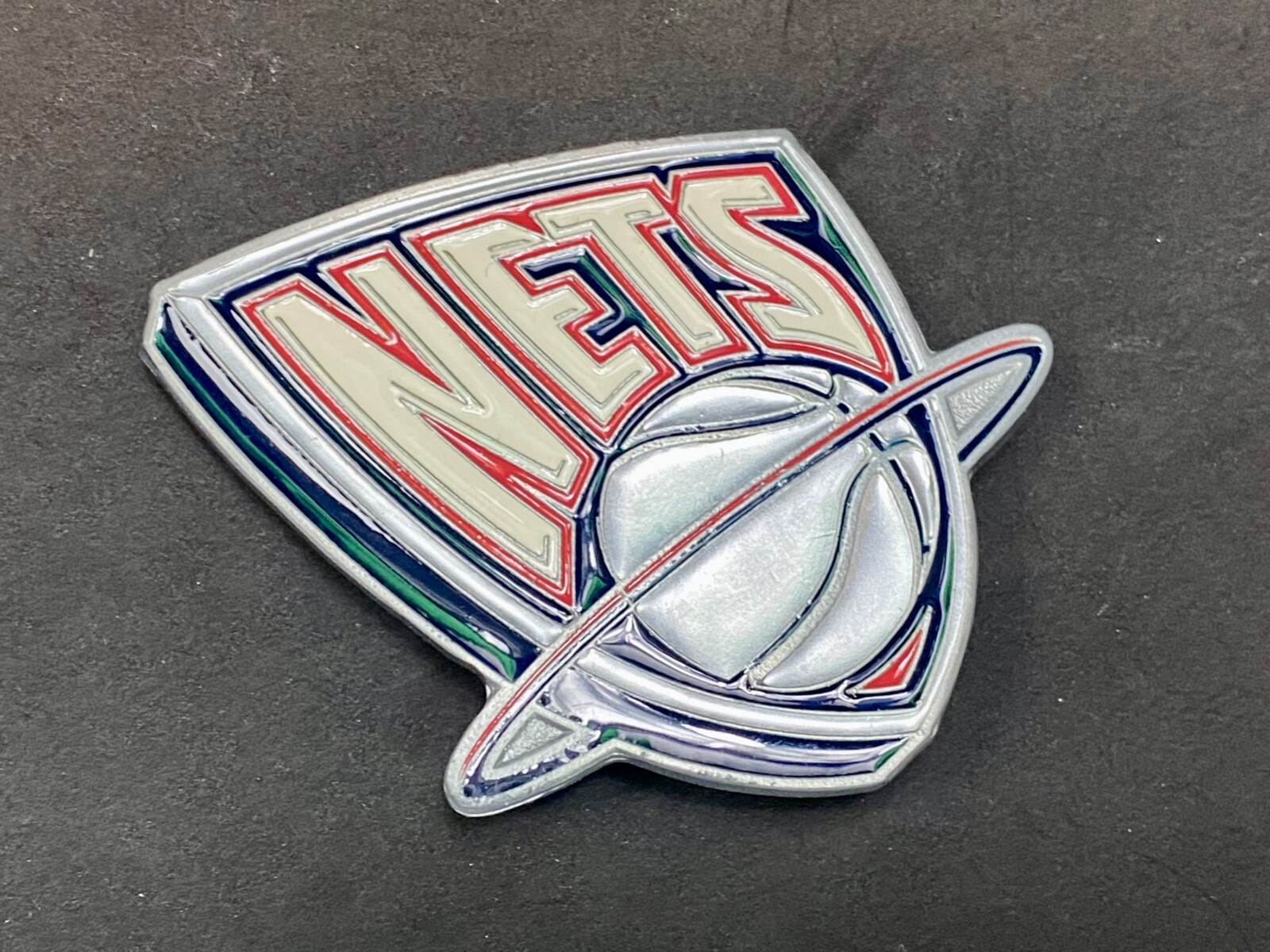 Nets Basketball NBA Fan Team Vintage Belt Buckle By Great American Products