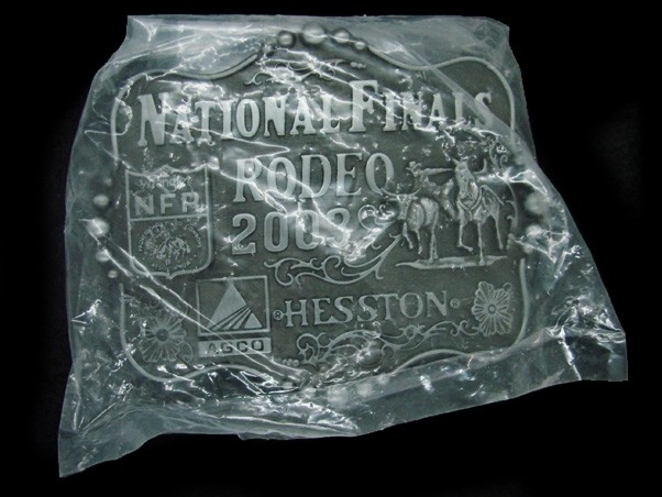 TJ01112 *NOS* NFR **2003 NATIONAL FINALS RODEO** HESSTON COLLECTOR BELT BUCKLE