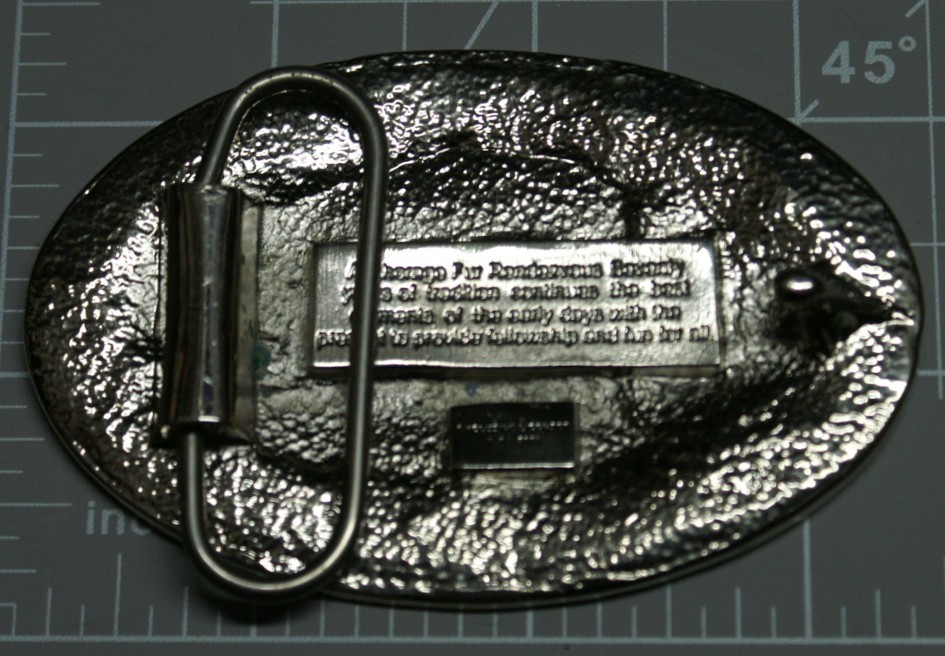2005 Fur Rendezvous Belt Buckle Multi – Colored Eagle Anniversary Brand New A256