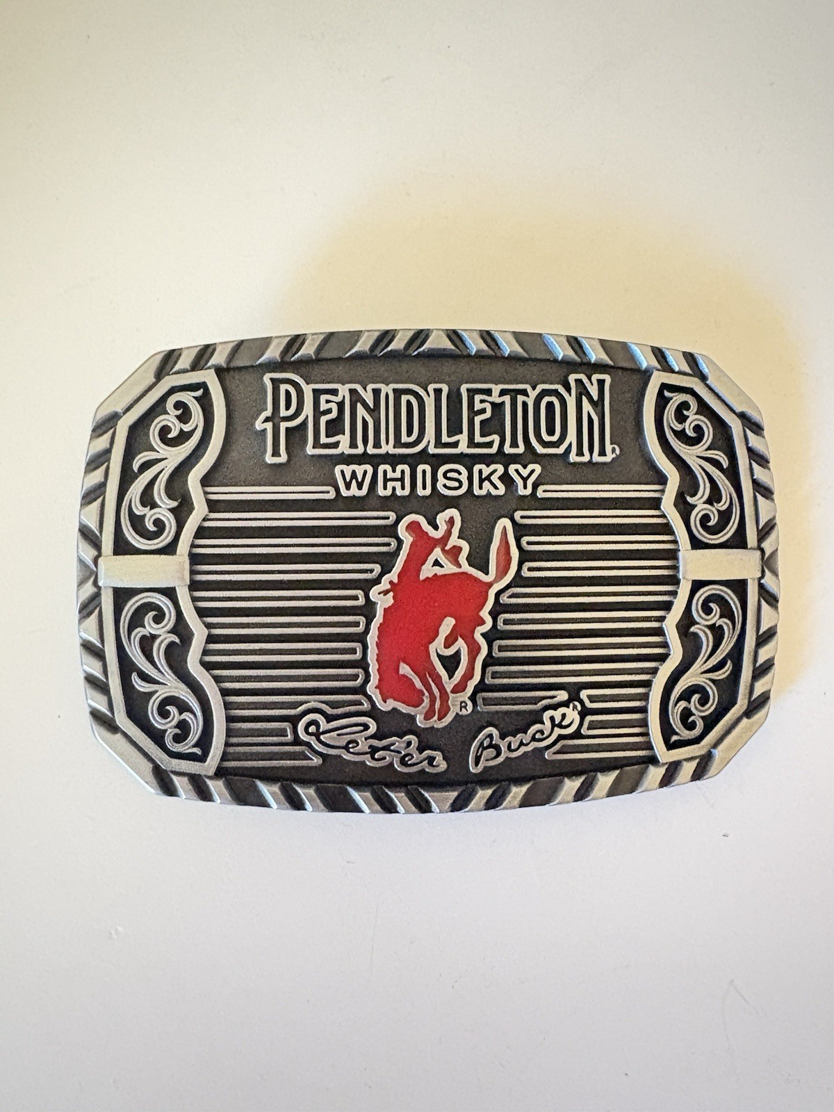 Ltd Edition 2025 Pendleton Whisky Let’r Ride Belt Buckle Montana Silversmith New