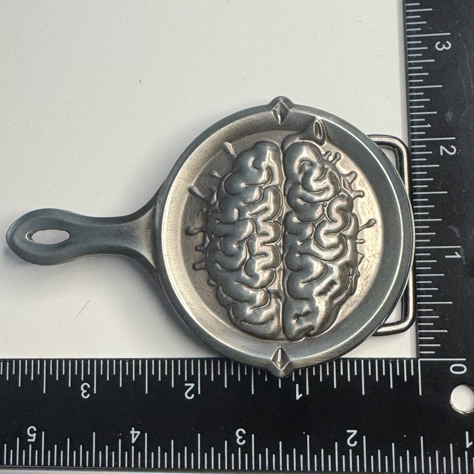 SMC LLC 2005 Metal Belt Buckle Brain Skillet Design Made in China