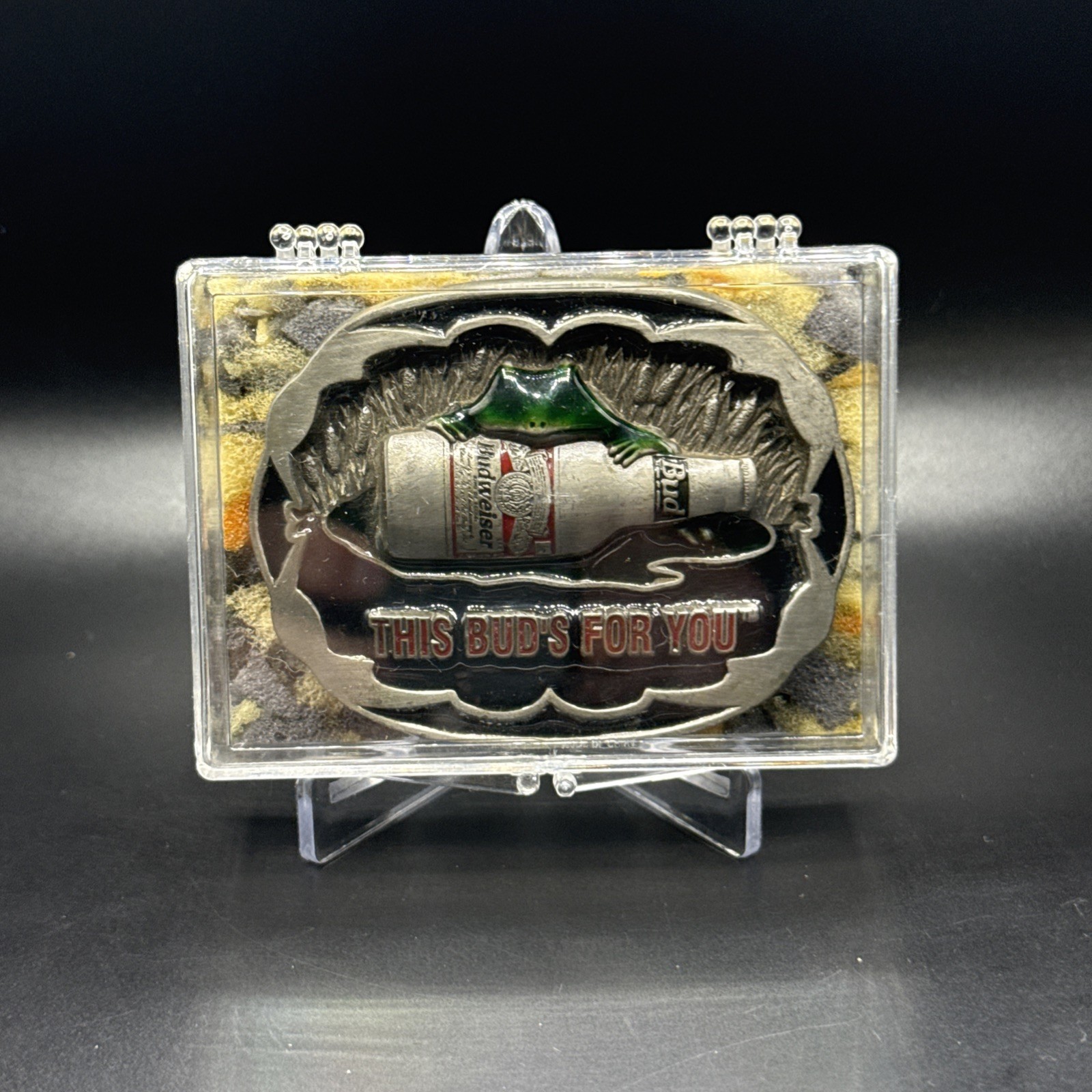 1996 Buckles of America Anheuser-Busch FROG ON THE BOTTLE Masterpiece Collection