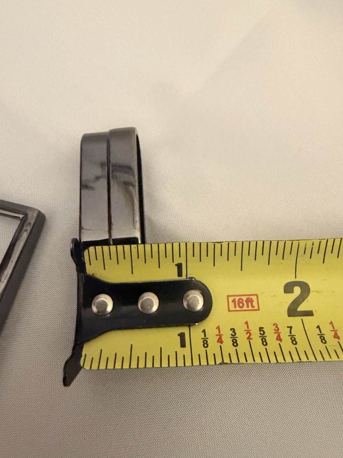 Belt Buckle 1.25” Belt Making Replacement Single Prong Black Gun Metal + Loop