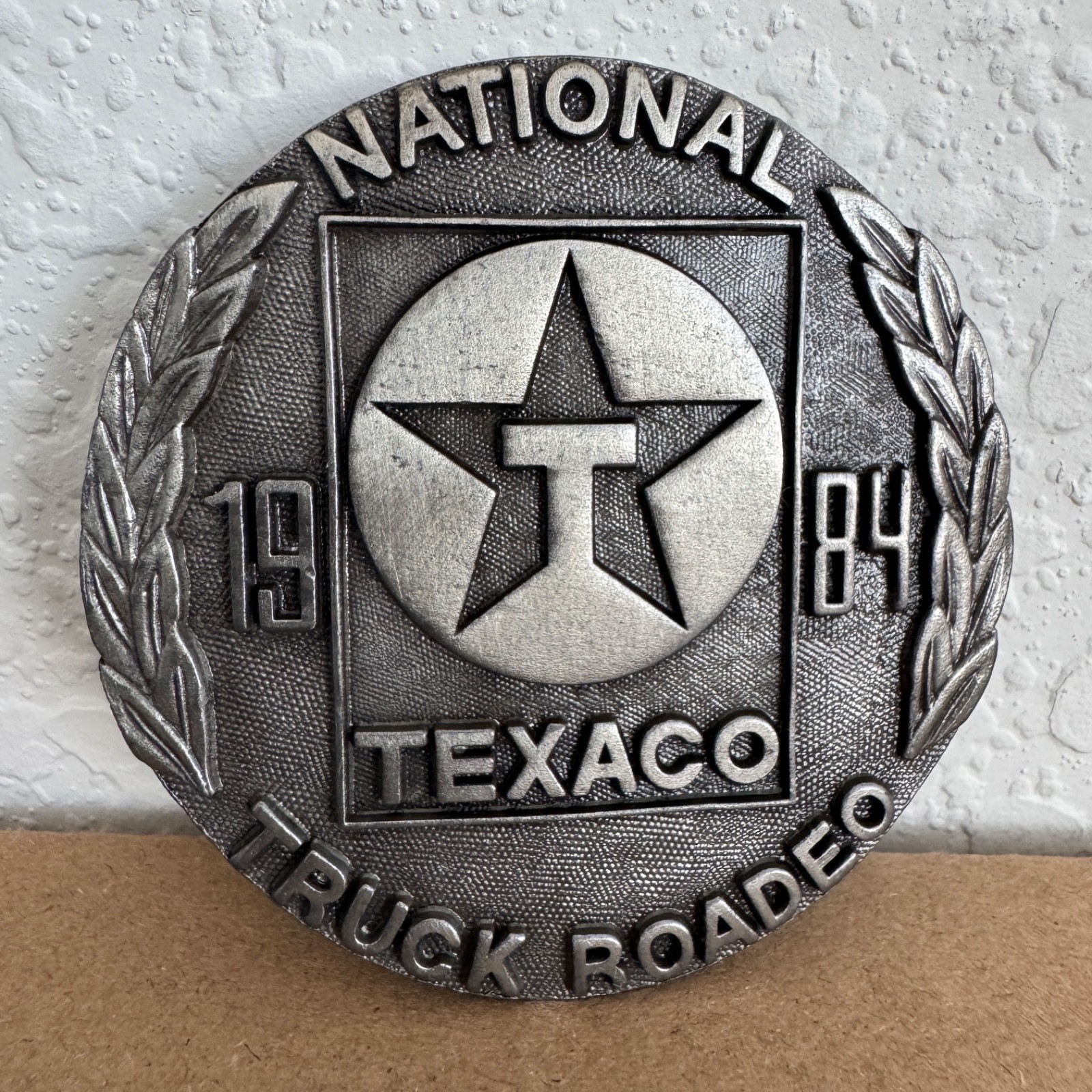 Vintage Texaco National Truck Rodeo 1984 Belt Buckle