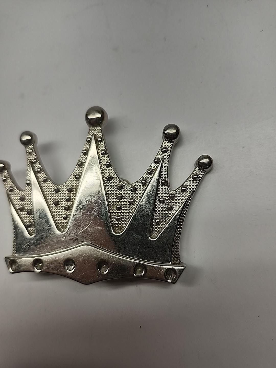 LARGE CROWN DESIGN BELT BUCKLE – WITH CRYSTALS