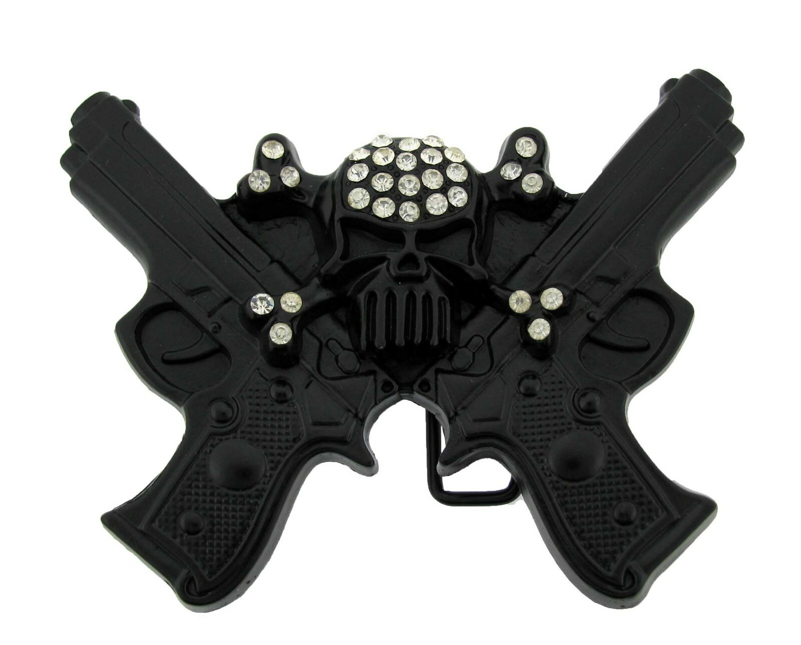Skull Belt Buckle Vintage Crossbones Silver Metal Fashion Gothic Usa Tattoo Mens