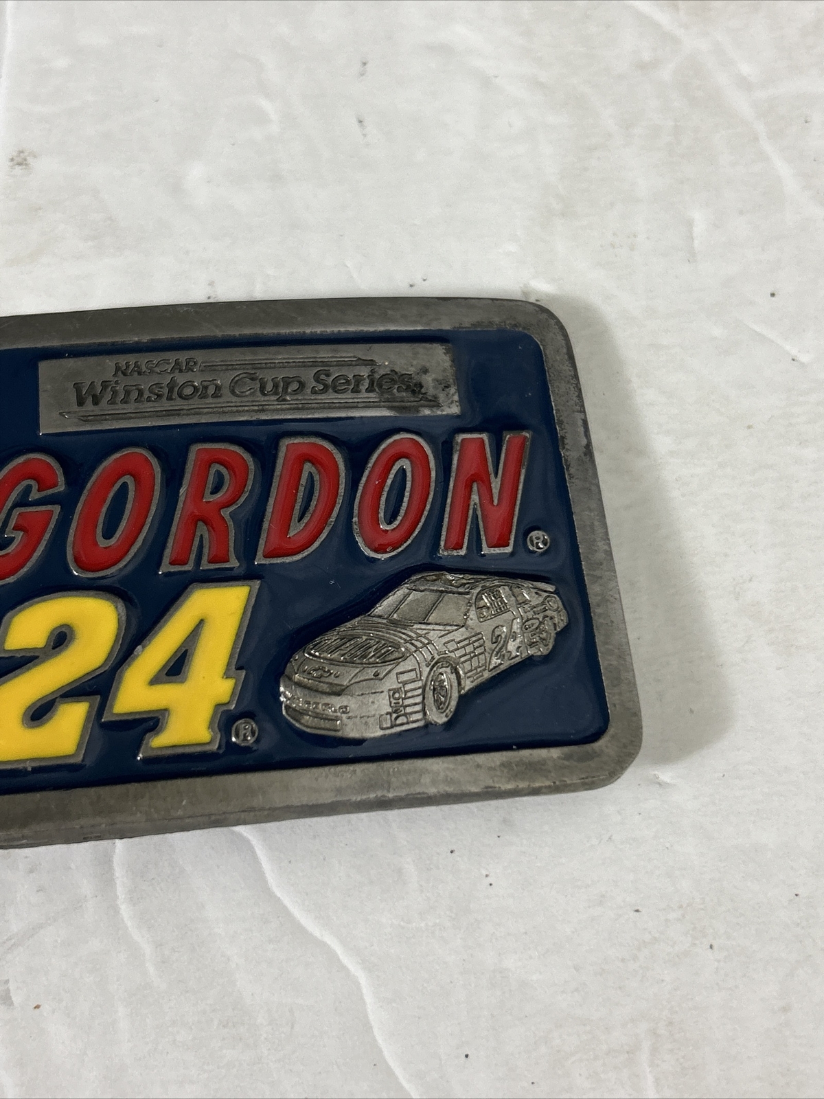 NASCAR Winston Cup Series Jeff Gordon 24 American Legends Foundry belt buckle