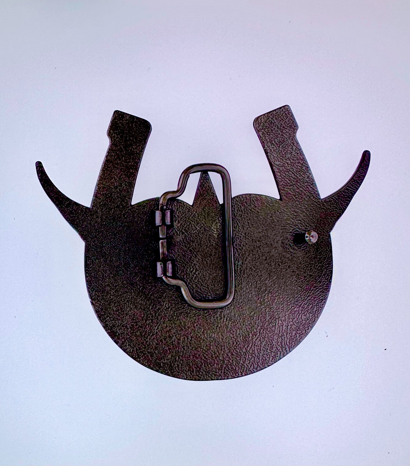 Winged Horseshoe Star Belt Buckle | American Western Silver Vintage Buckle