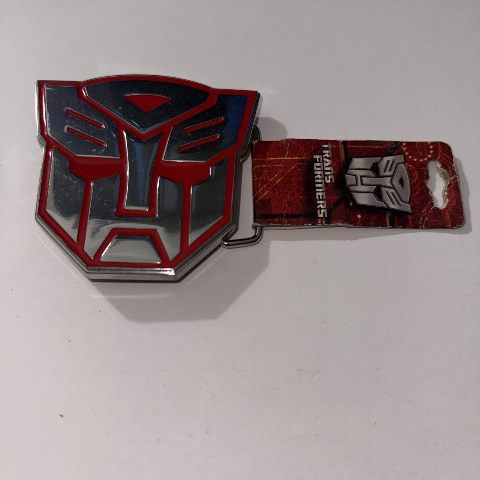 Transformers Optimus Prime 2010 Hasbro Metal Belt Buckle Collectible Autobot