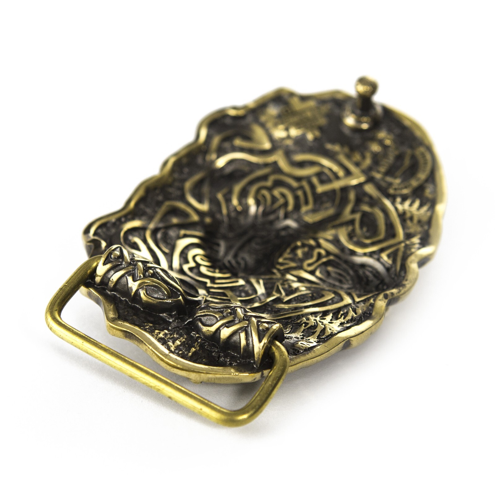 Belt buckle « Bear », Solid brass buckle, Animal belt buckle, Brown bear buckle
