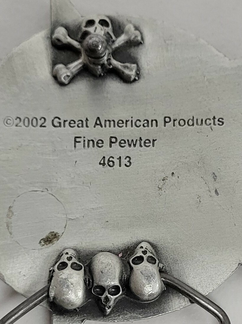 Great American Products Multicolor 2002 Fine Pewter Nautical Star Belt Buckle