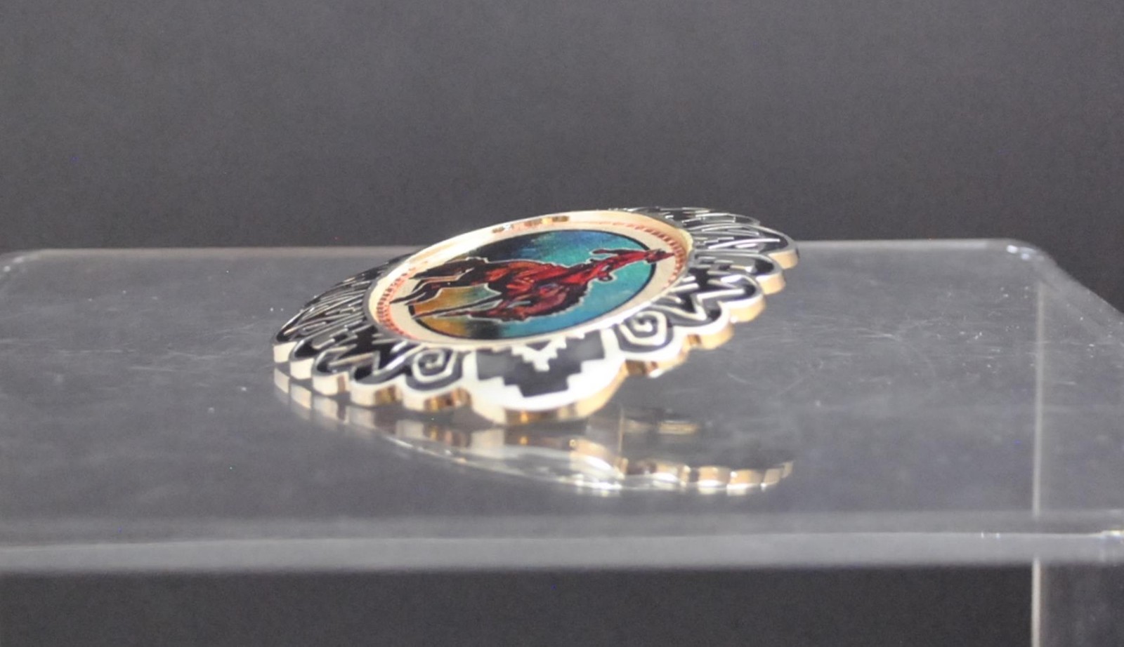 NWOT Horse Cowboy Bucking Bronco Belt Buckle Silver Tone Oxidation Design 4&Prime; G8