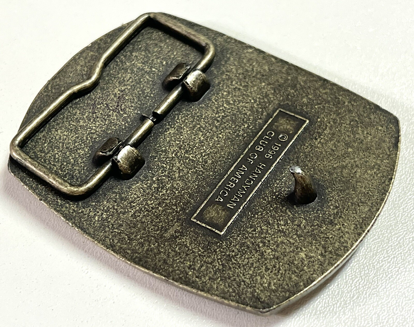 Vintage 1996 Handyman Club of America Life Member Belt Buckle