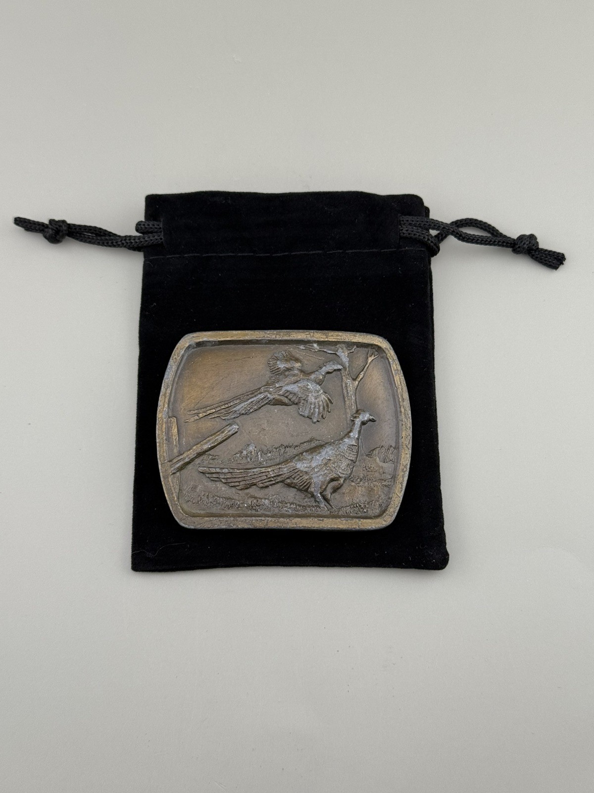 1978 Indiana Metal Craft Pheasant Belt Buckle Hunting Wildlife Hunting