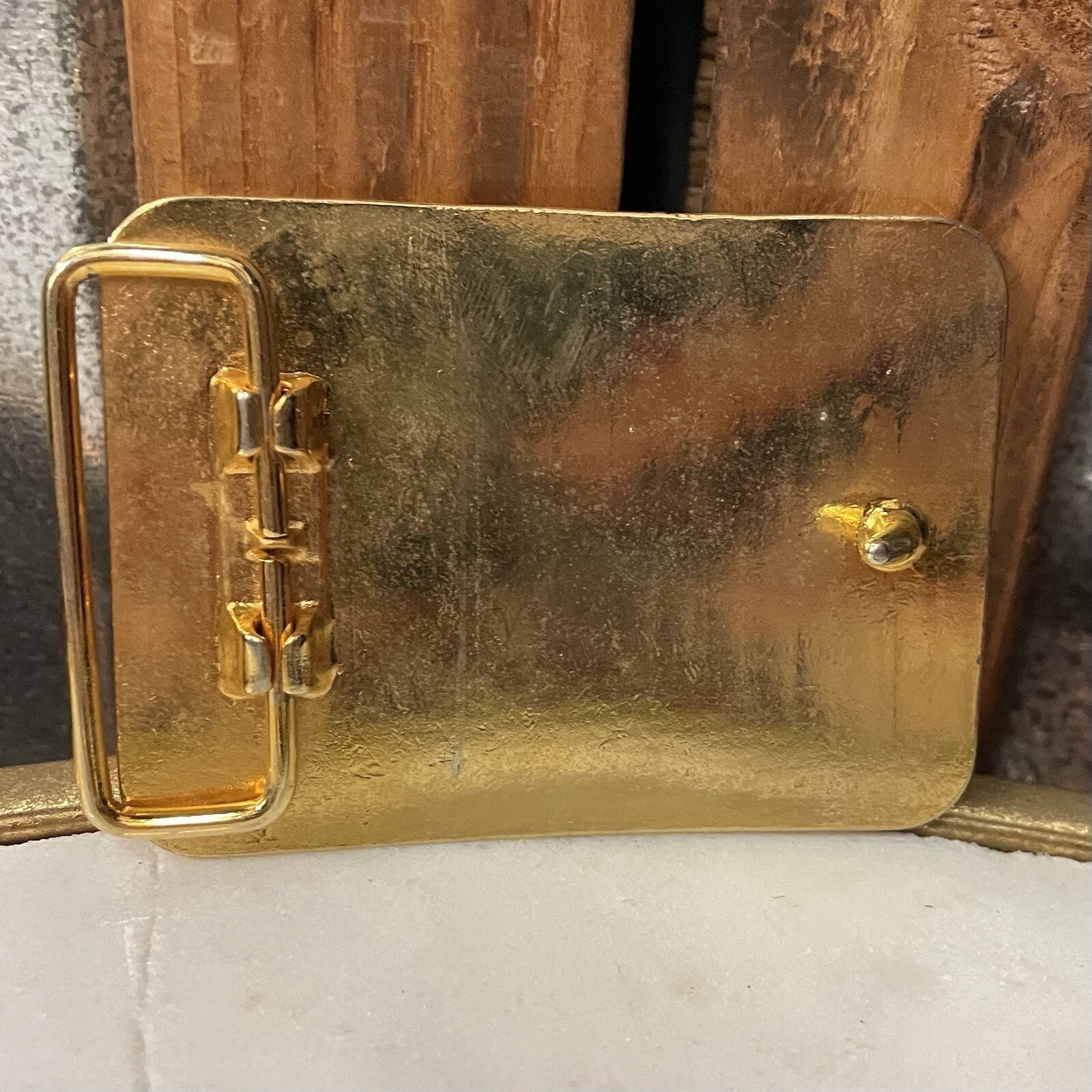 Vintage 70&rsquo;s ~ SAILING / NAUTICAL ~ Antique Brass USA Handcrafted Belt Buckle ~
