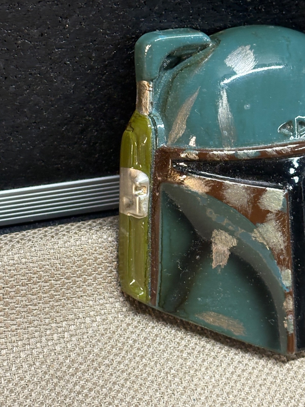 Star Wars Belt Buckle Licensed BOBA FETT Green Worn look 3&Prime; in size