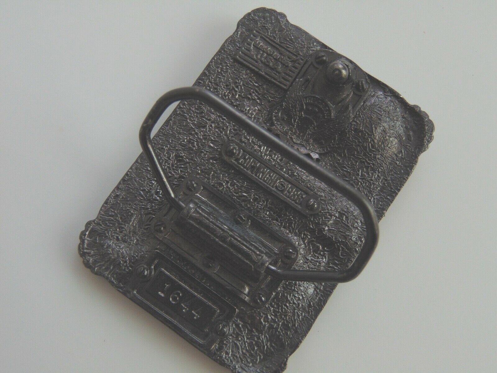 Brass Buckle The Great American Buckle Company Swappin&rsquo; Lies EUC Number 1644