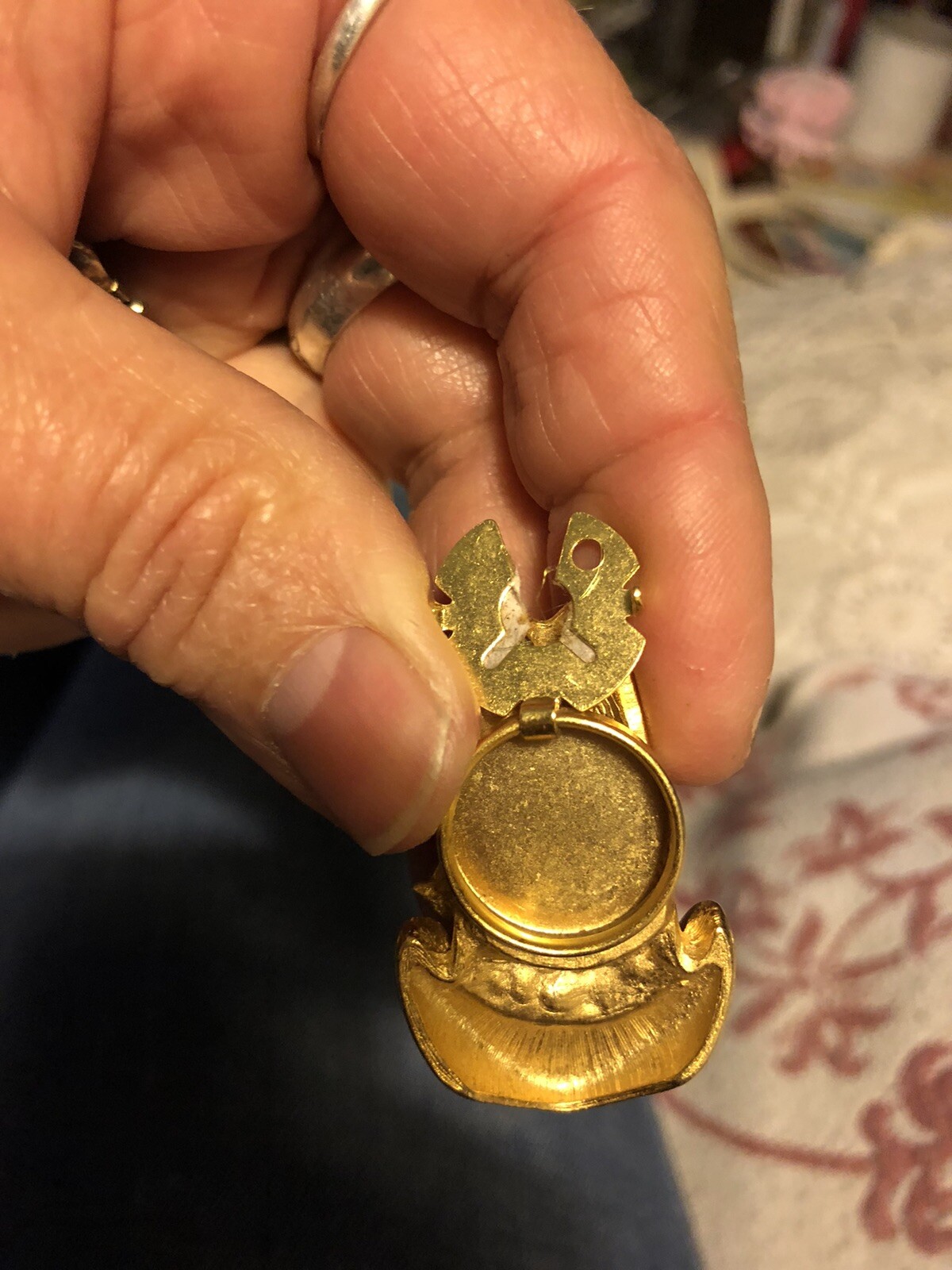 Rare Vintage Six Shooter gun, boot button cover