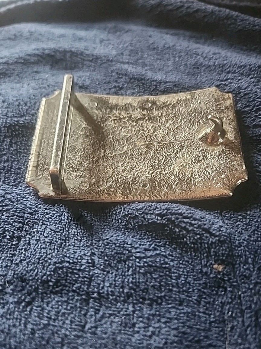 Vintage 1973 Wells Fargo & Company Belt Buckle Silver Plated Tone Since 1852