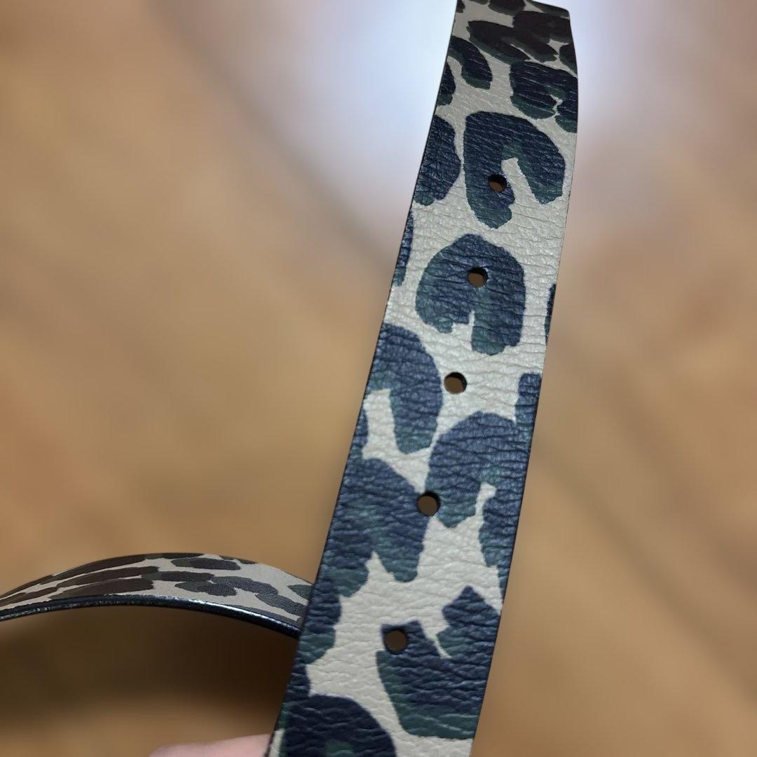 Louis Vuitton Pre-Owned Leopard Men&rsquo;S Leather Belt Size