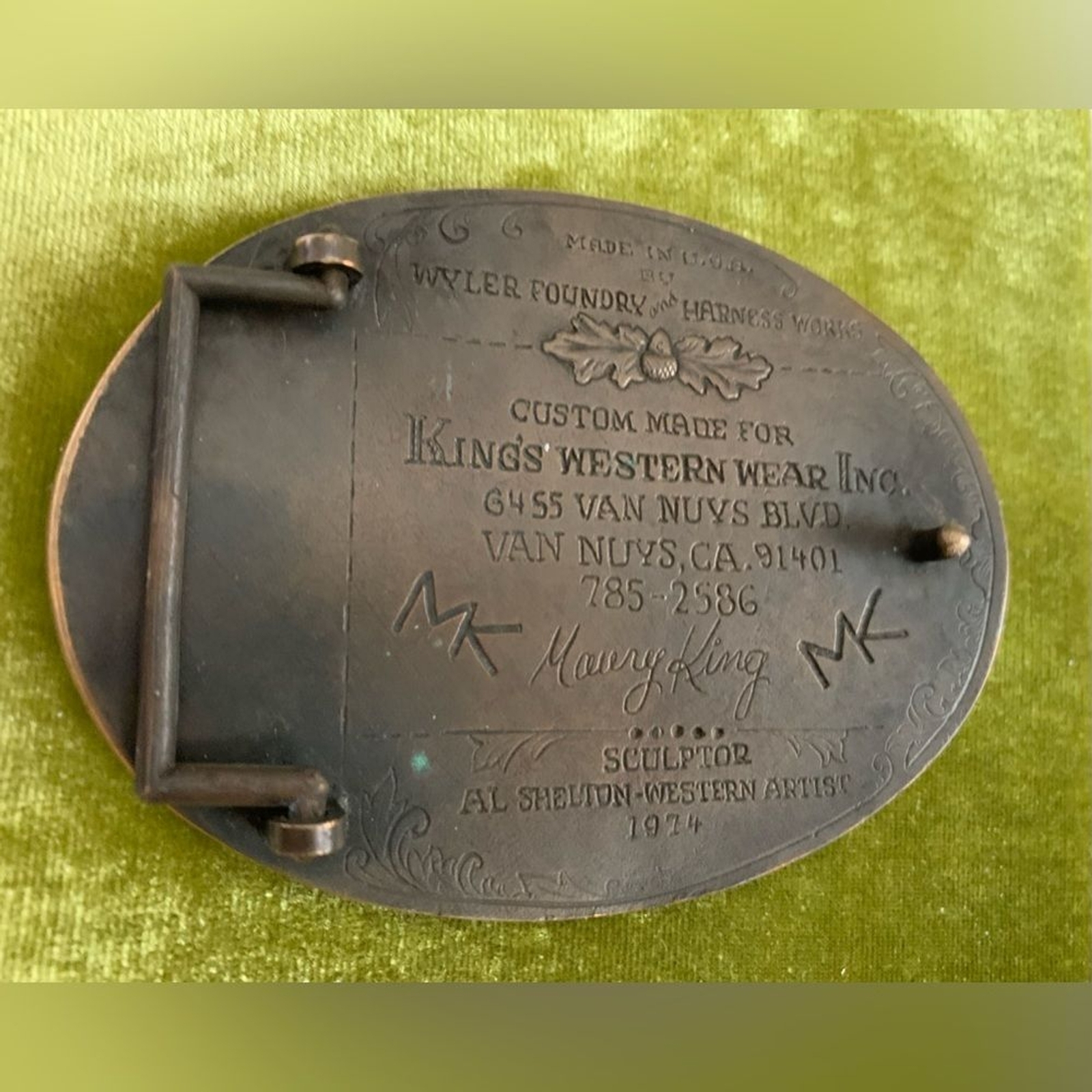 Al Shelton HORSEMANSHIP The Sport of Kings 1974 Belt Buckle 785 out of 2586