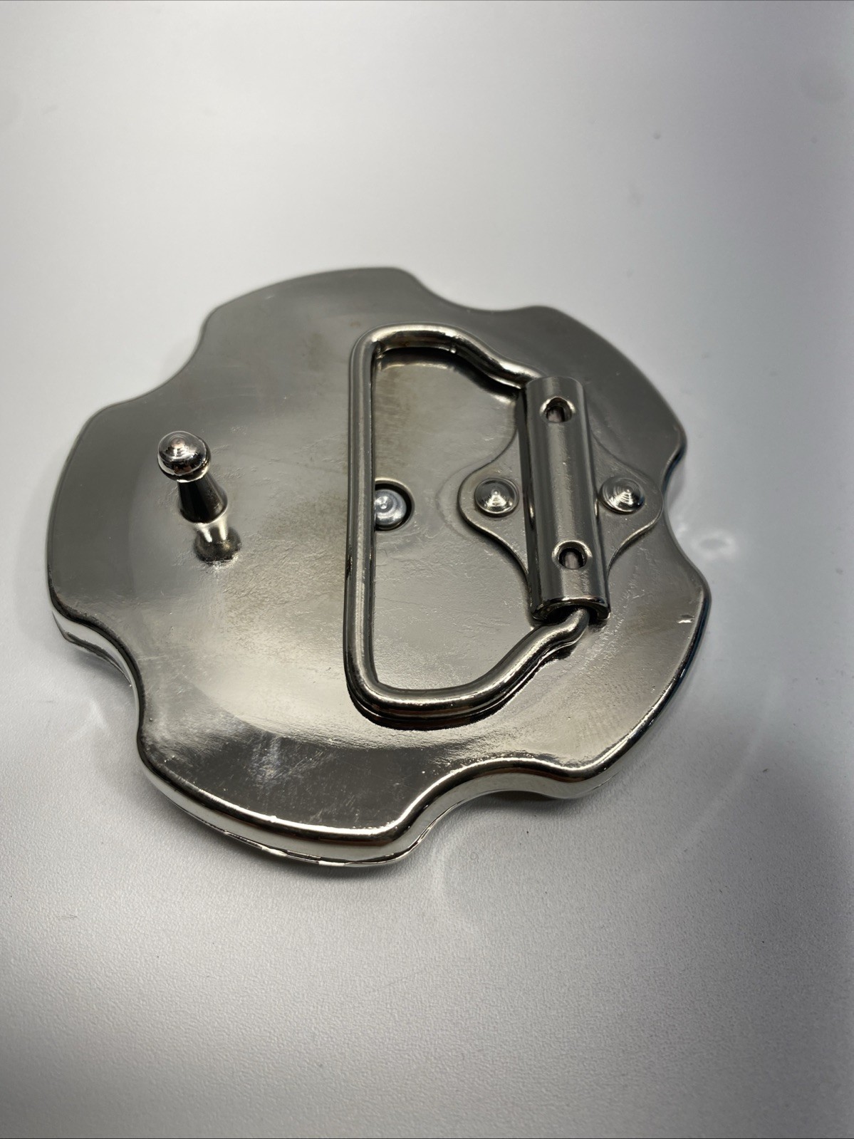 Vintage Y2K – 44 Mag 5 Barrel Spinner Belt Buckle Firearms Guns. 2.75in Diameter