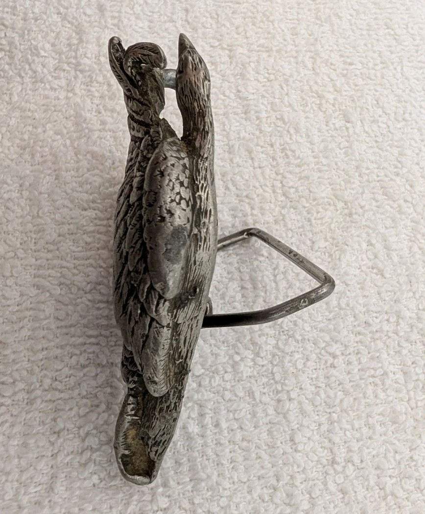 Indiana Metal Craft 1978 Pewter Belt Buckle Goose  Duck  Bird In Flight – LGL