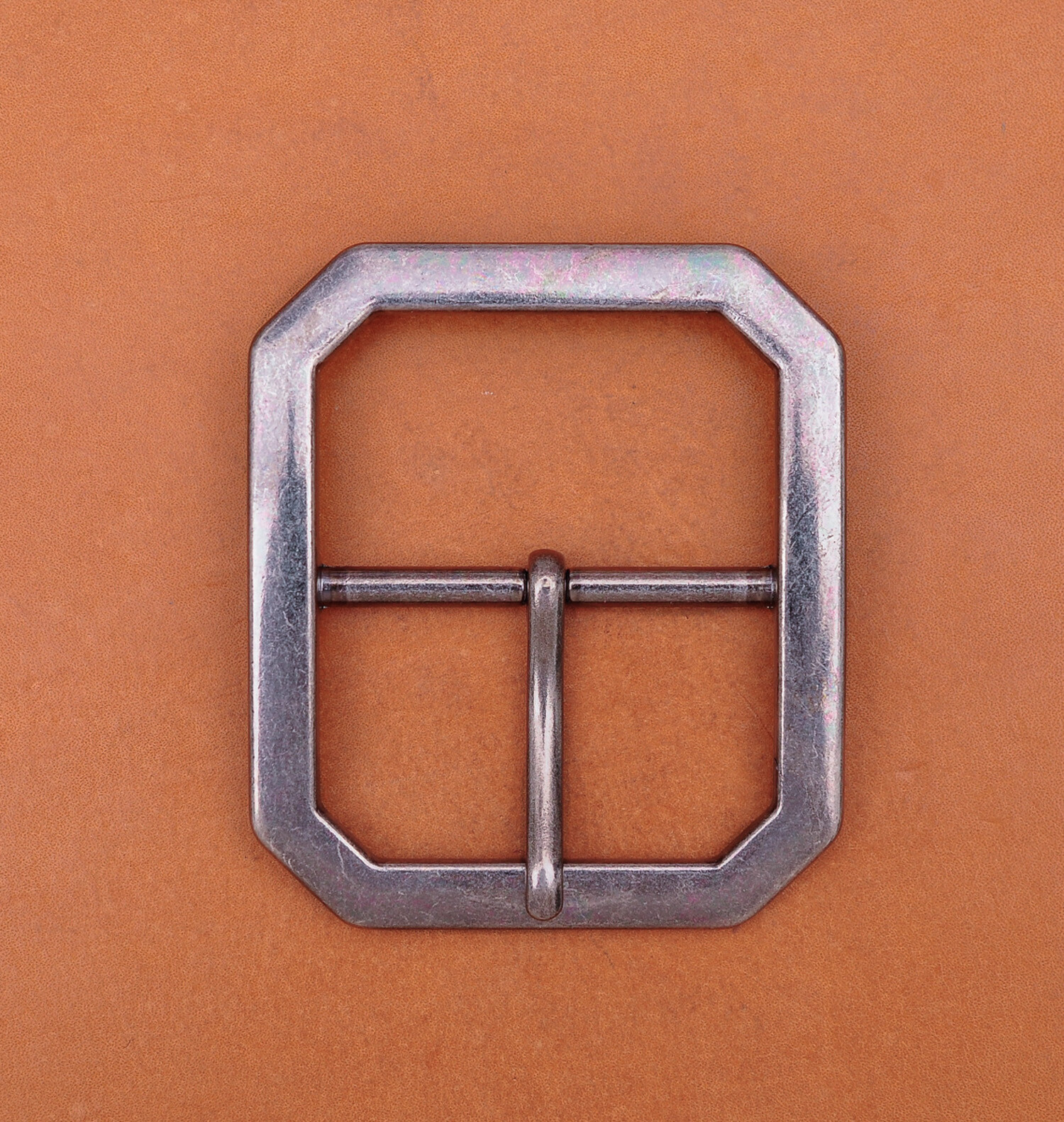 Mens Rectangle Heavy Duty Strong Retro Center Bar Pin Belt Buckle Fit 45mm Strap