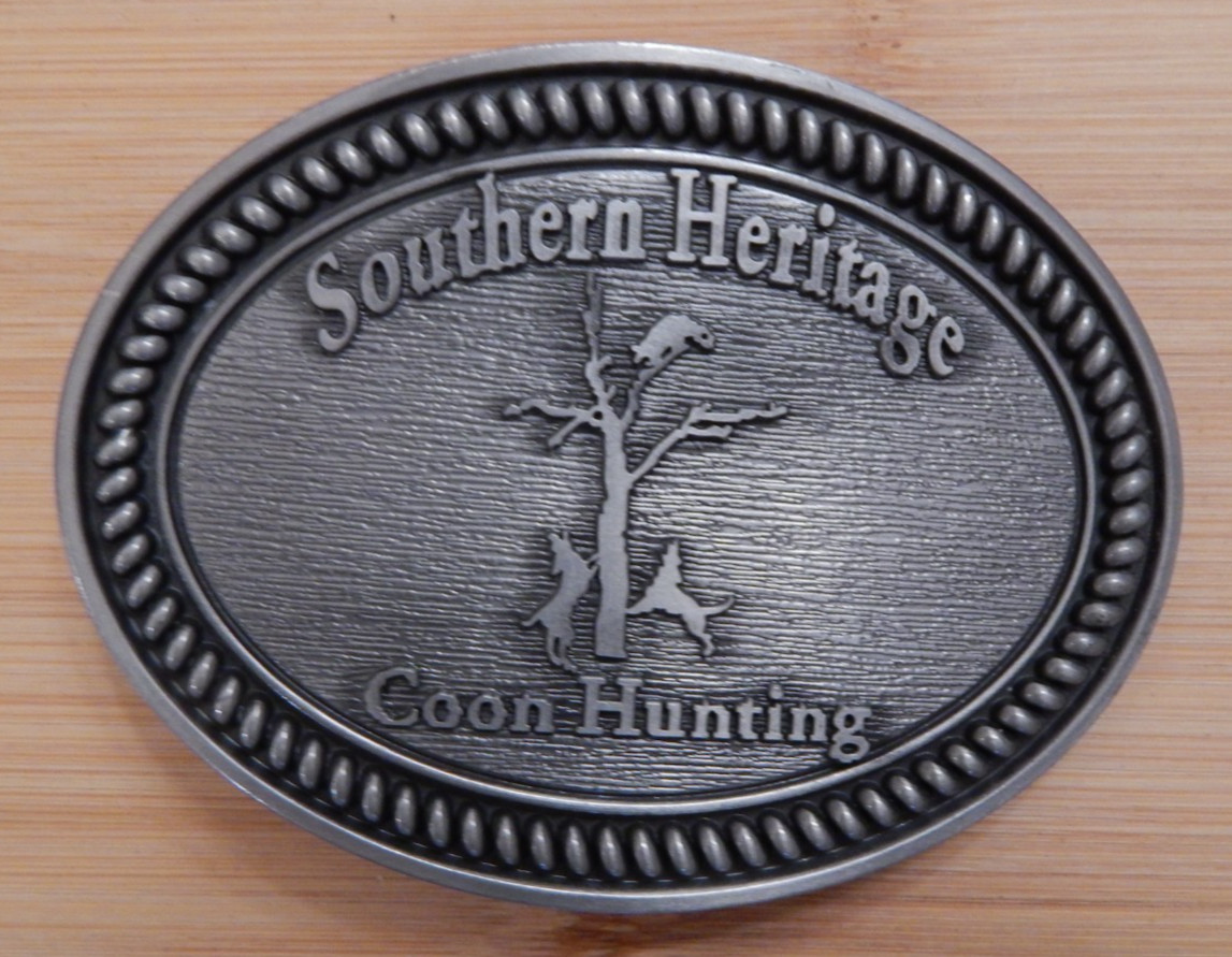 Southern Heritage Coon Hunting Belt Buckle New