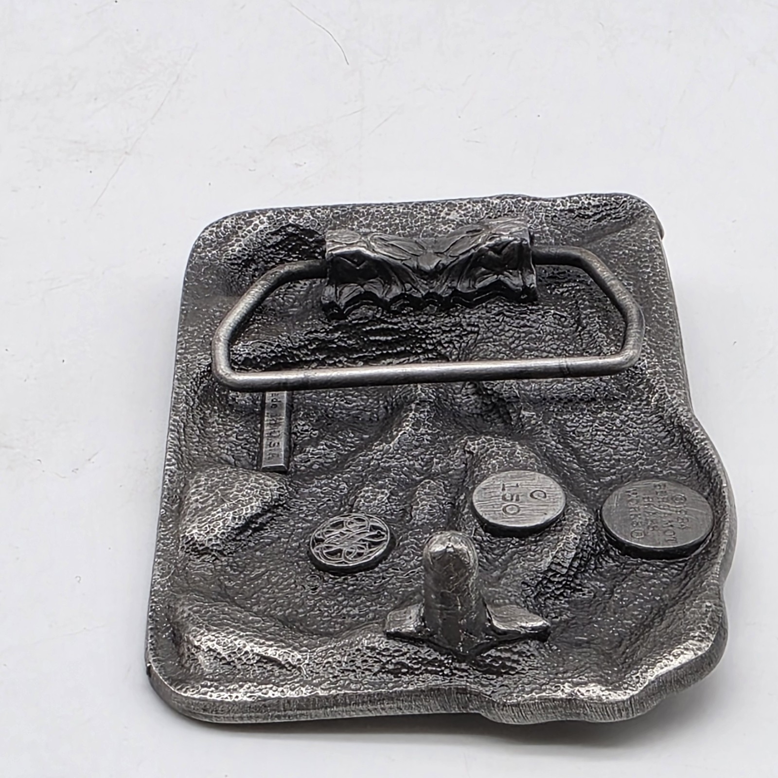 Bergamot Brass Works Country Western Music Belt Buckle Cowboy Rodeo 1984