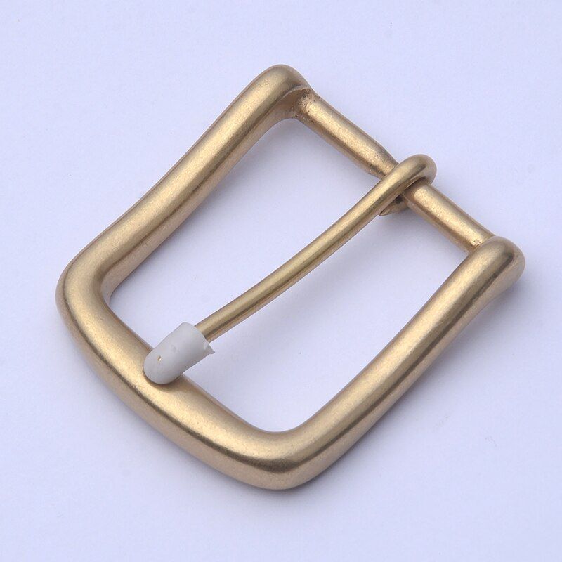 Solid Brass Belt Buckles 40mm Vintage Waistband Pin Buckle Belt Accessories 1pc