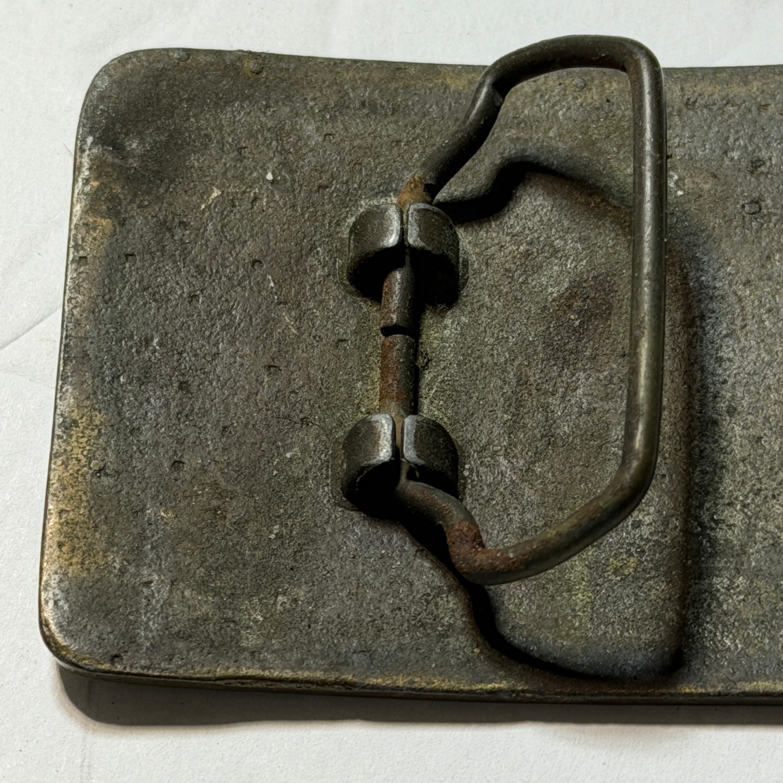 Vintage 1980s 4 Wheeling Jeep Belt Buckle Cast Metal Off Road Trail Riding Gear