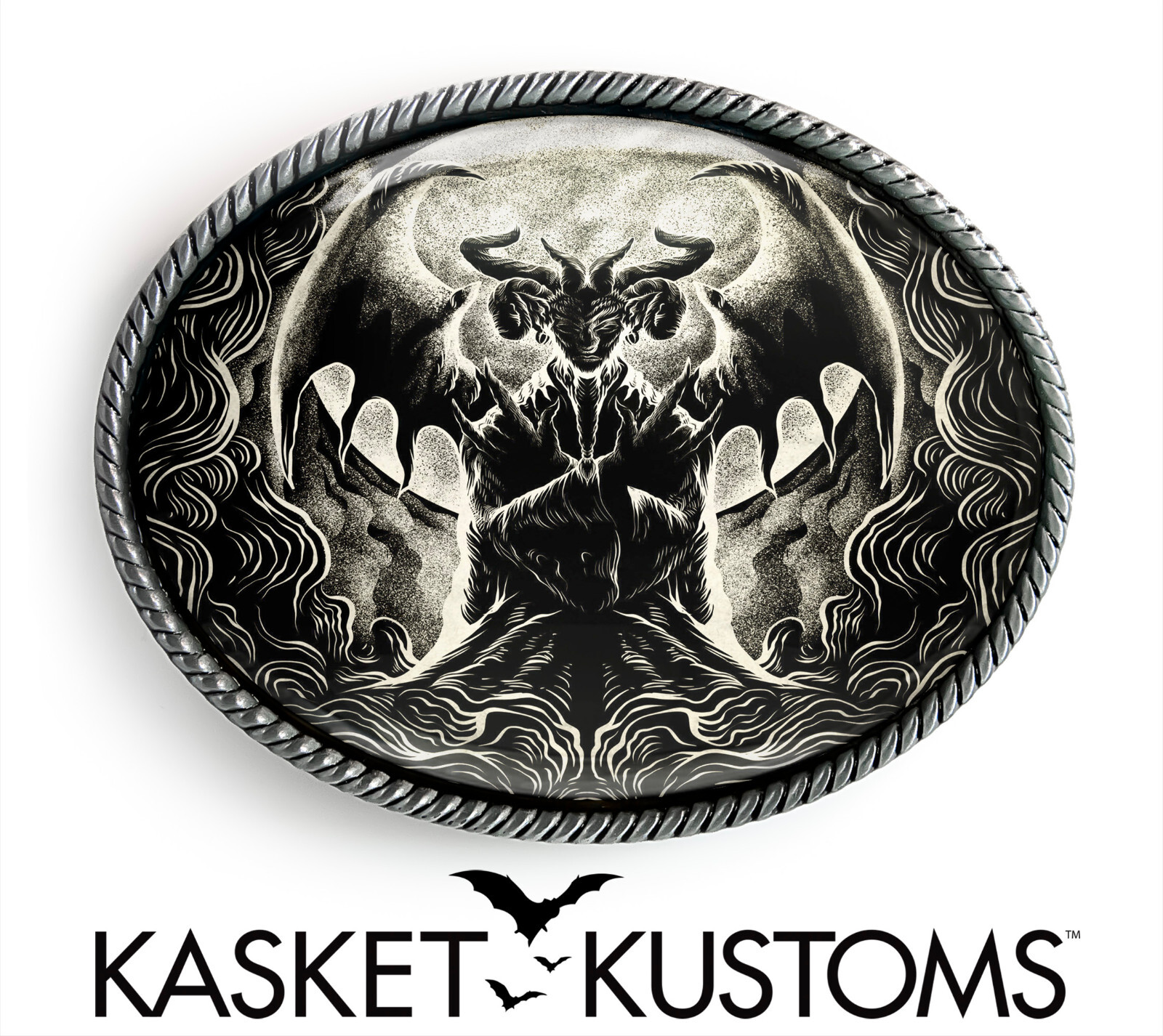 Baphomet Belt Buckle – Satanic Gothic Occult Witchcraft Belt Buckle – 917-2