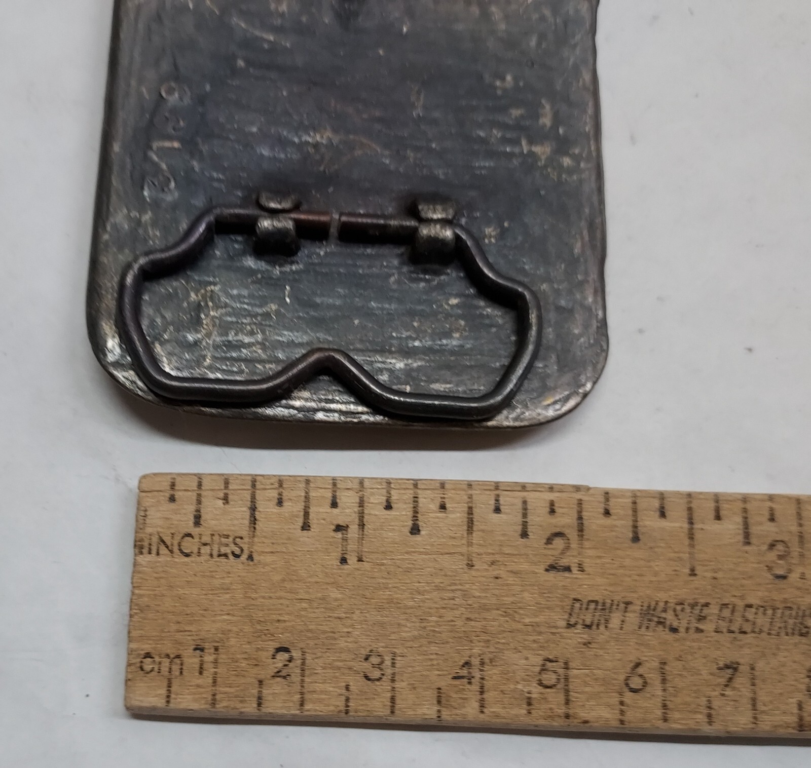 END OF THE TRAIL – Native American – belt BUCKLE – numbered – listing #6872
