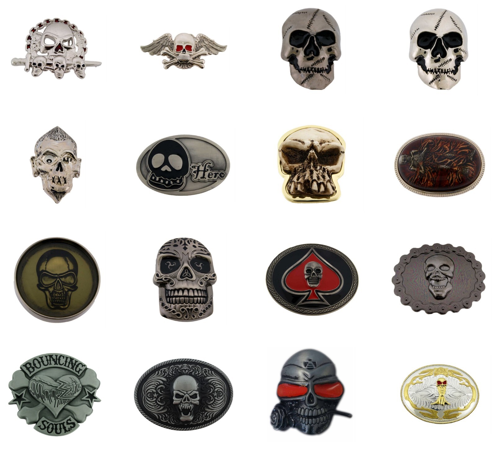 skull skeleton antiqued vintage metal mens belt buckle halloween women costume