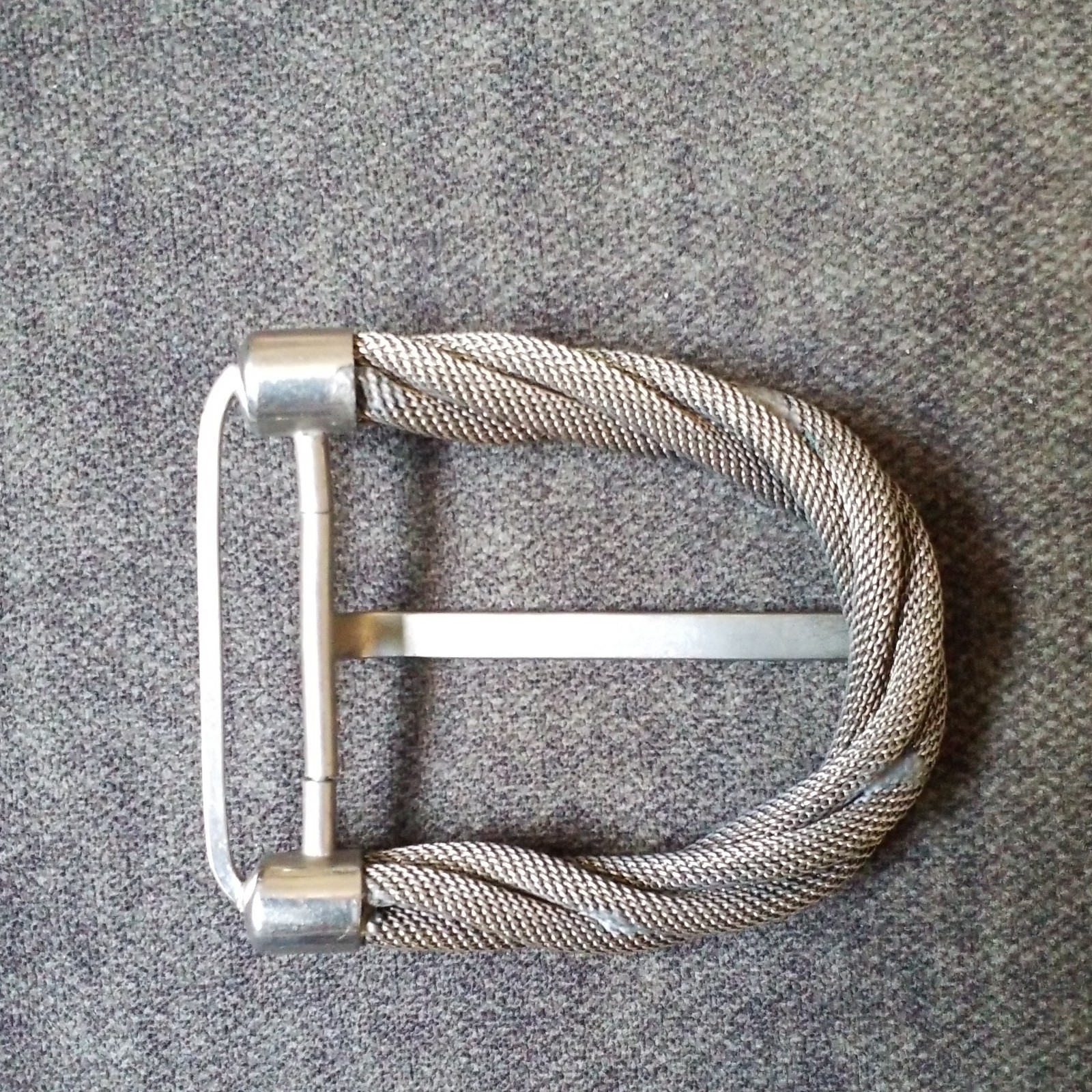 Vintage cool twisted round silver chain Belt Buckle women&rsquo;s or men&rsquo;s