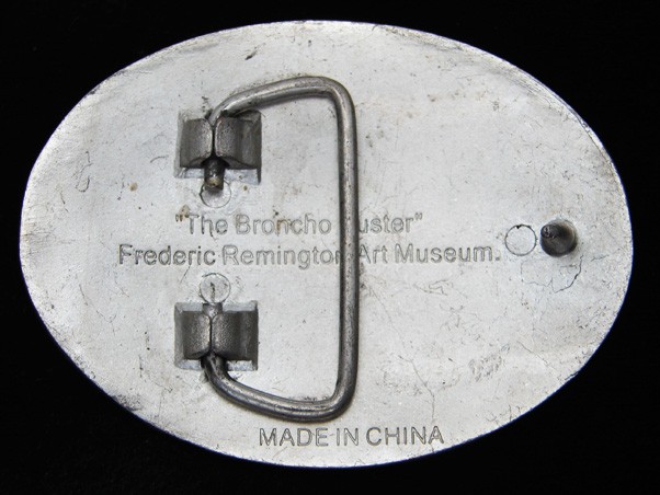 RC09139 **THE BRONCHO BUSTER** FREDERIC REMINGTON ARTWORK BELT BUCKLE