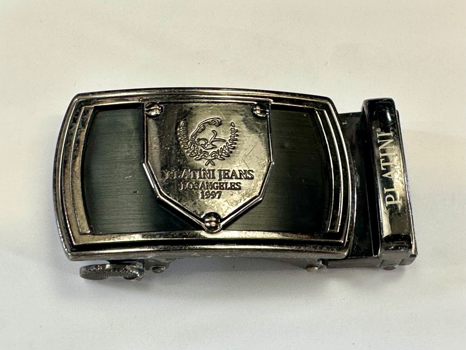 Platini Jeans Los Angeles 1997 Vintage Replacement Dress Style Belt Buckle