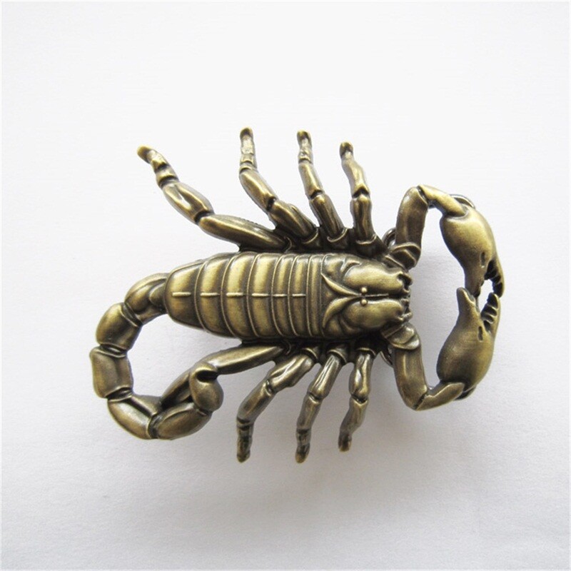 Vintage Bronze Plated Cut Out Scorpion Belt Buckle Gurtelschnalle