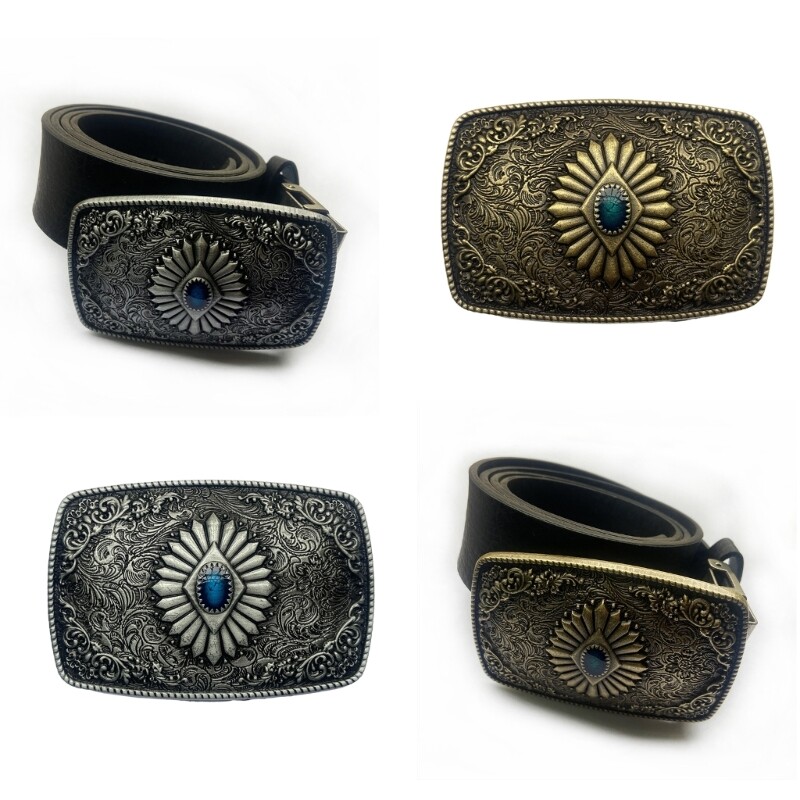 Cowboy Belt Buckle Men Teens Boy Waistbelt Buckle Vintage Adult Waistband Buckle