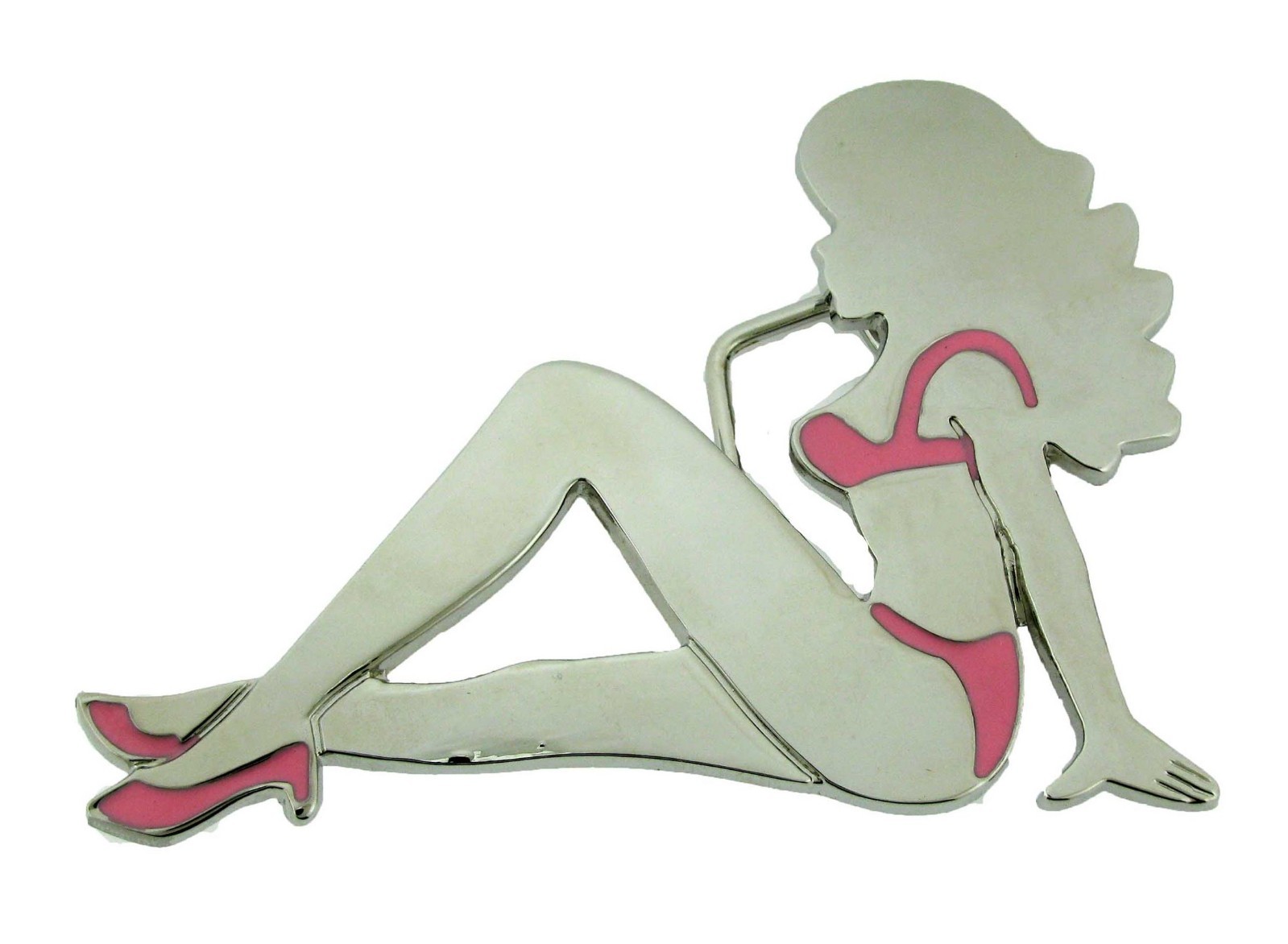 Men Women Belt Buckles Mud Flap Girl Trucker Girl Naked Lady Luck Pin Nude Biker