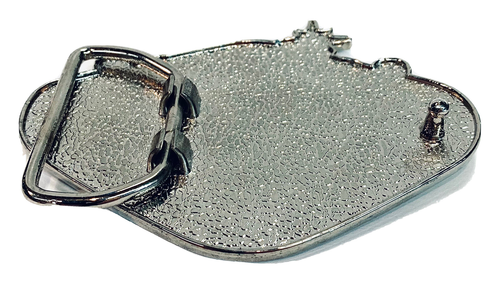 Chrome Belt Buckle 4”x 3” Fabulous Las Vegas Sign Fits Belts Up To 1.75” Wide m