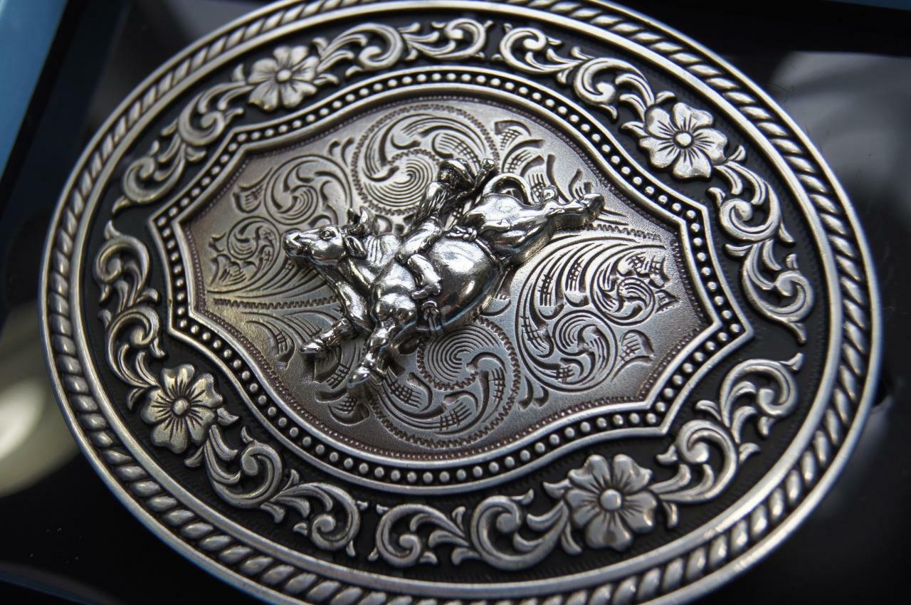 Nocona Western Belt Buckle Bull Rider Rope Edge 37710