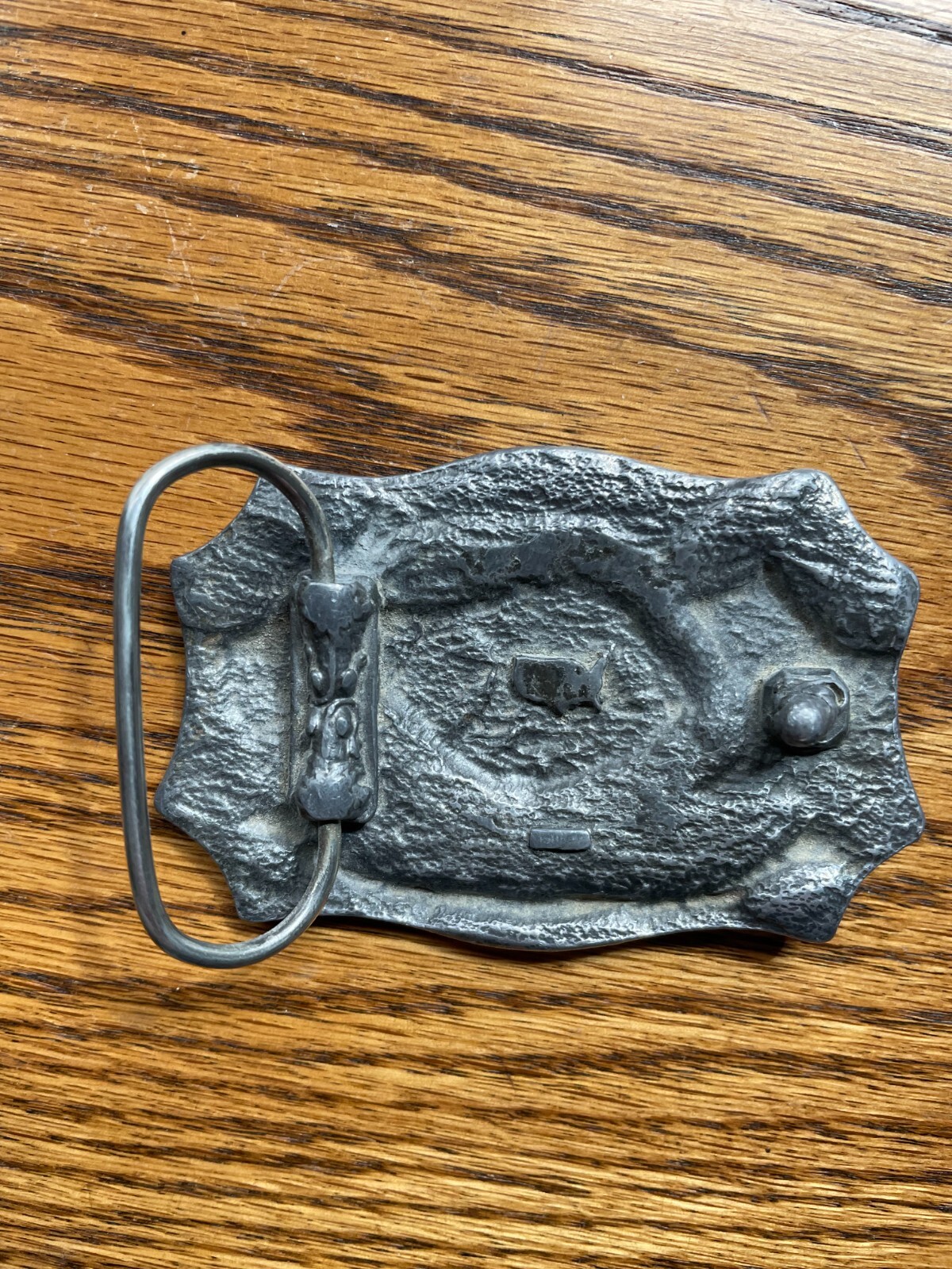 NRA Metal Belt Buckle 1871-1996 NRA 125thAnniversary American Flag