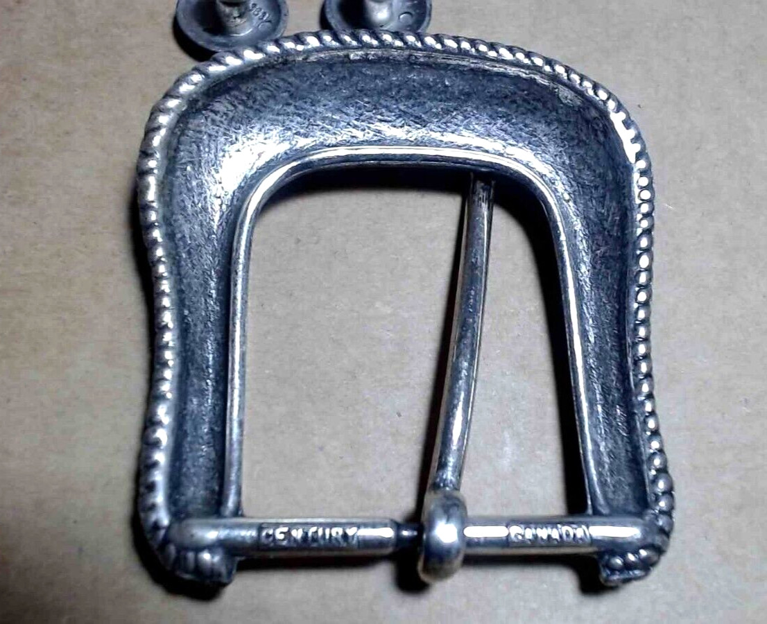 Western Belt Buckle kit with belt keeper 4 belt posts and Century Buckle Canada