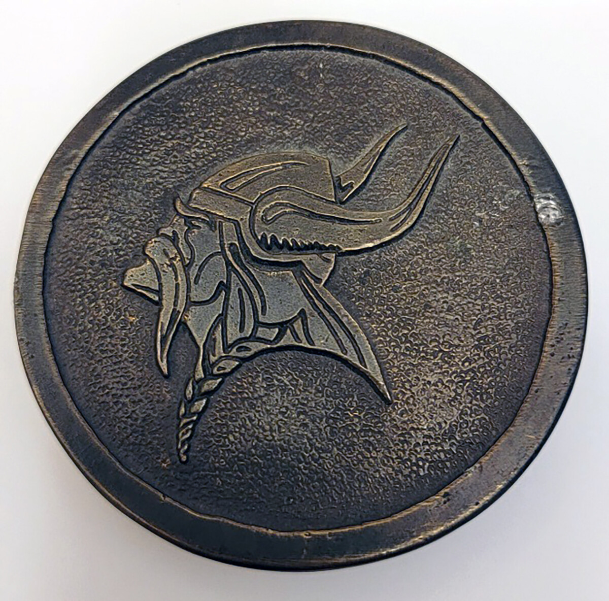 Viking Brass Vintage Belt Buckle – James Lind 1973 – Made in U.S.A.